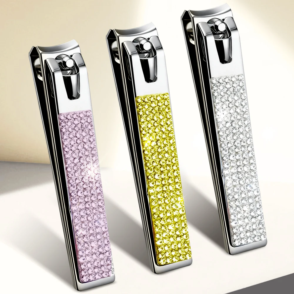 1Pcs Nail Clipper Bling Rhinestone Handle Carbon Steel Fingernail Toenail Cutters Fingernail Clipper Manicure Tools
1Pcs Nail Clipper Bling Rhinestone Handle Carbon Steel Fingernail Toenail Cutters Fingernail Clipper Manicure Tools