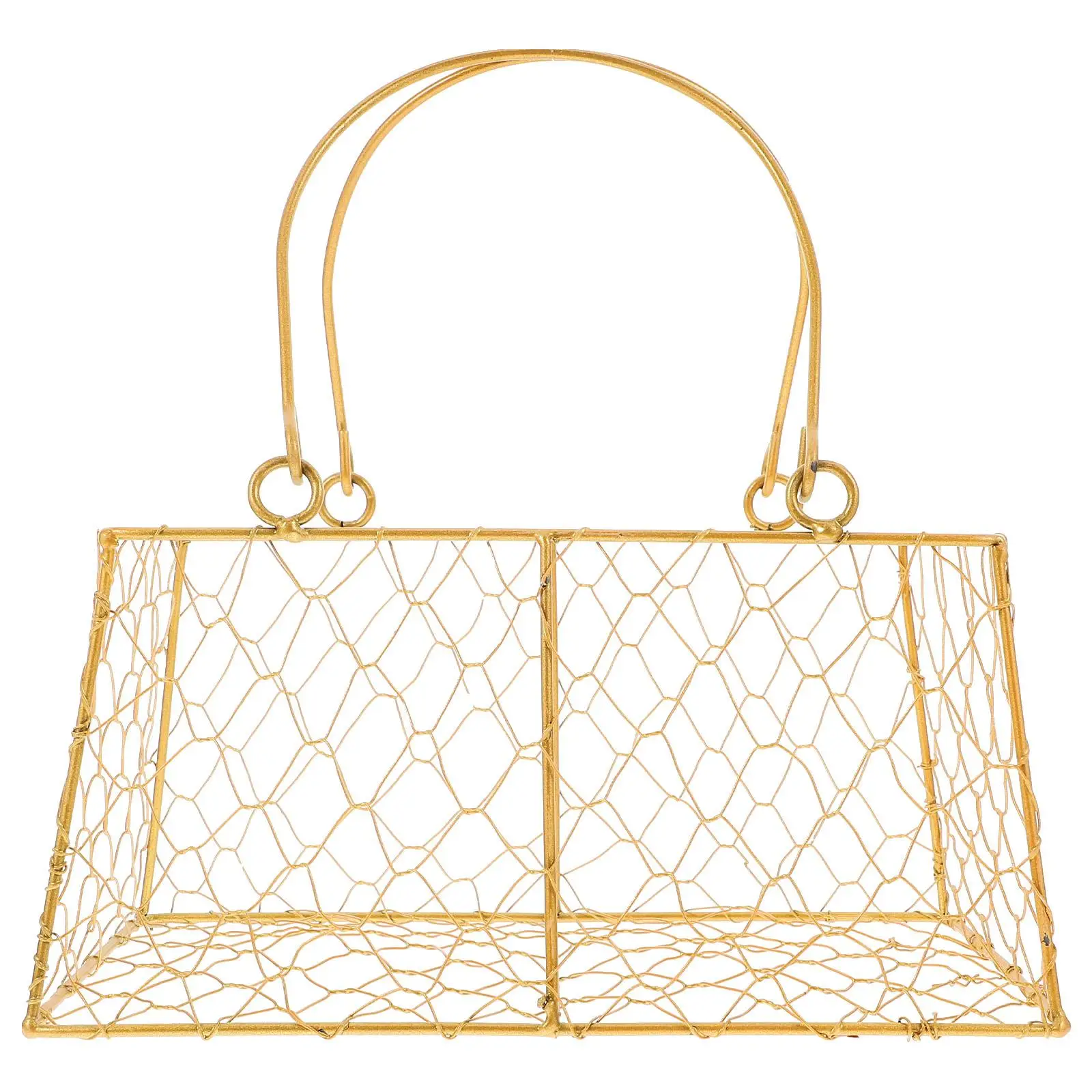 s Golden Iron Handheld Basket Gift Box for Wedding Birthday Party Sturdy Metal Wire Baskets Empty Gifts Storage Holder Packaging
s Golden Iron Handheld Basket Gift Box for Wedding Birthday Party Sturdy Metal Wire Baskets Empty Gifts Storage Holder Packaging