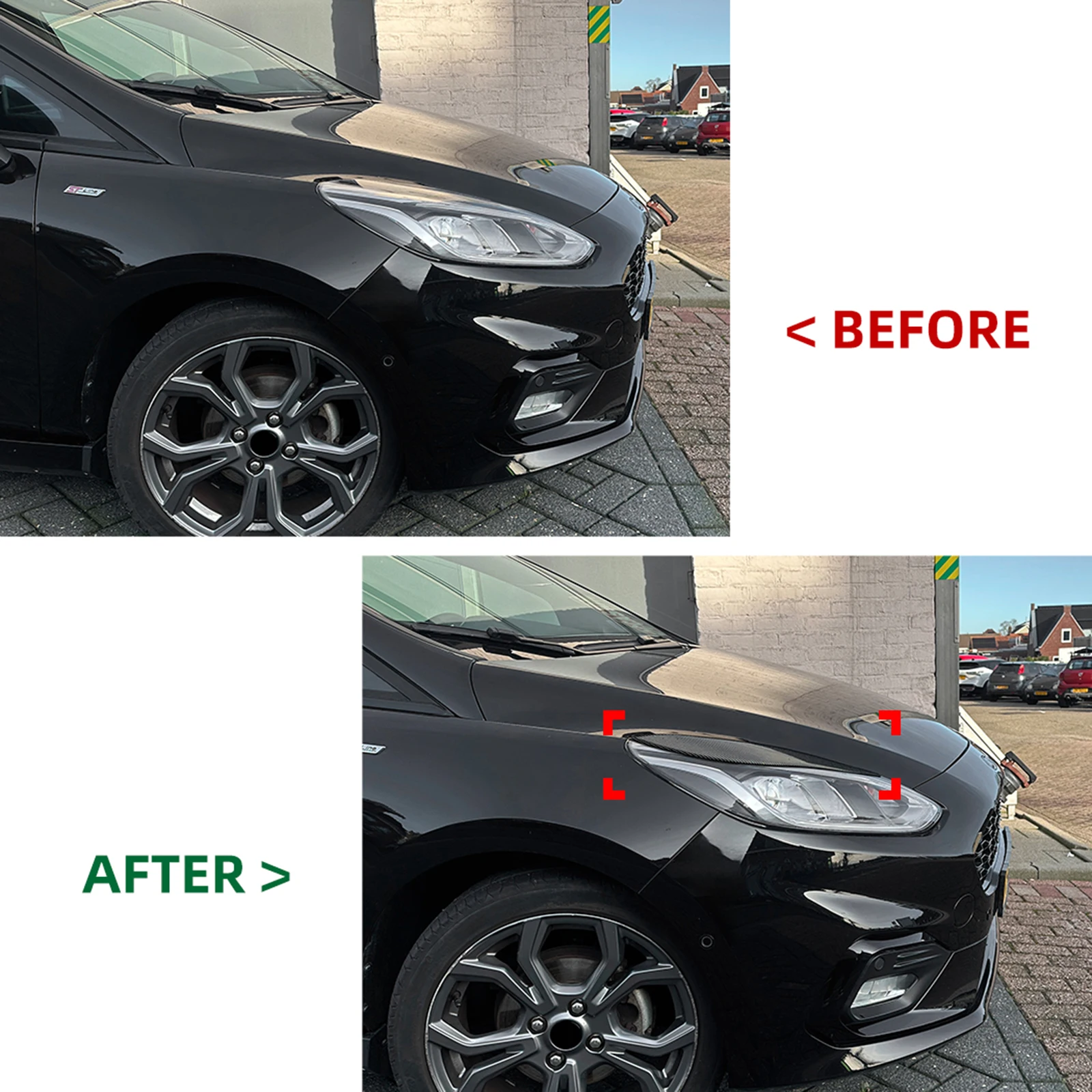For Ford Fiesta MK8 2017-2020 Front Headlight Lamp Eyelids Eyebrow Cover Stickers Exterior Head Lamp Eyebrow Molding Trim
For Ford Fiesta MK8 2017-2020 Front Headlight Lamp Eyelids Eyebrow Cover Stickers Exterior Head Lamp Eyebrow Molding Trim
