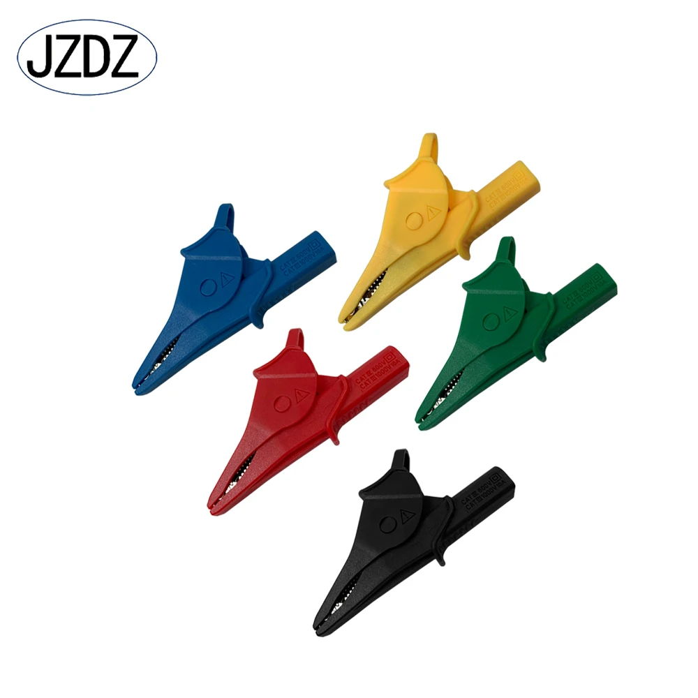 JZDZ Heavy Duty Alligator Clips Full Insulated Safe Crocodile Clips with 4mm Banana Jack Socket for electrical Test J.60073
JZDZ Heavy Duty Alligator Clips Full Insulated Safe Crocodile Clips with 4mm Banana Jack Socket for electrical Test J.60073