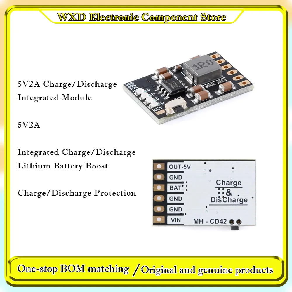 W25Q128 256 512 JVEIQ JVEQ FVEIG FVEG CD42 5V2A Charge/Discharge Integrated Module for 3.7/4.2V Lithium Battery Boost
W25Q128 256 512 JVEIQ JVEQ FVEIG FVEG CD42 5V2A Charge/Discharge Integrated Module for 3.7/4.2V Lithium Battery Boost