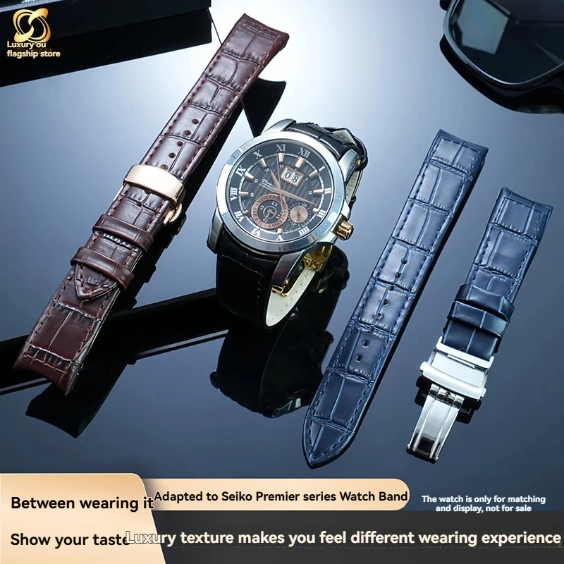 Curved Leather Strap For Precision Premier Series SNP093 096 114 115 127 Original Style Business Fashion Bracelet for Men
Curved Leather Strap For Precision Premier Series SNP093 096 114 115 127 Original Style Business Fashion Bracelet for Men