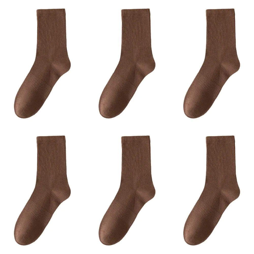 6Pairs Simple Cotton Socks Sweat-absorbing Wear-resistant Solid Color Socks Breathable Comfortable Sports Socks Autumn Winter
6Pairs Simple Cotton Socks Sweat-absorbing Wear-resistant Solid Color Socks Breathable Comfortable Sports Socks Autumn Winter