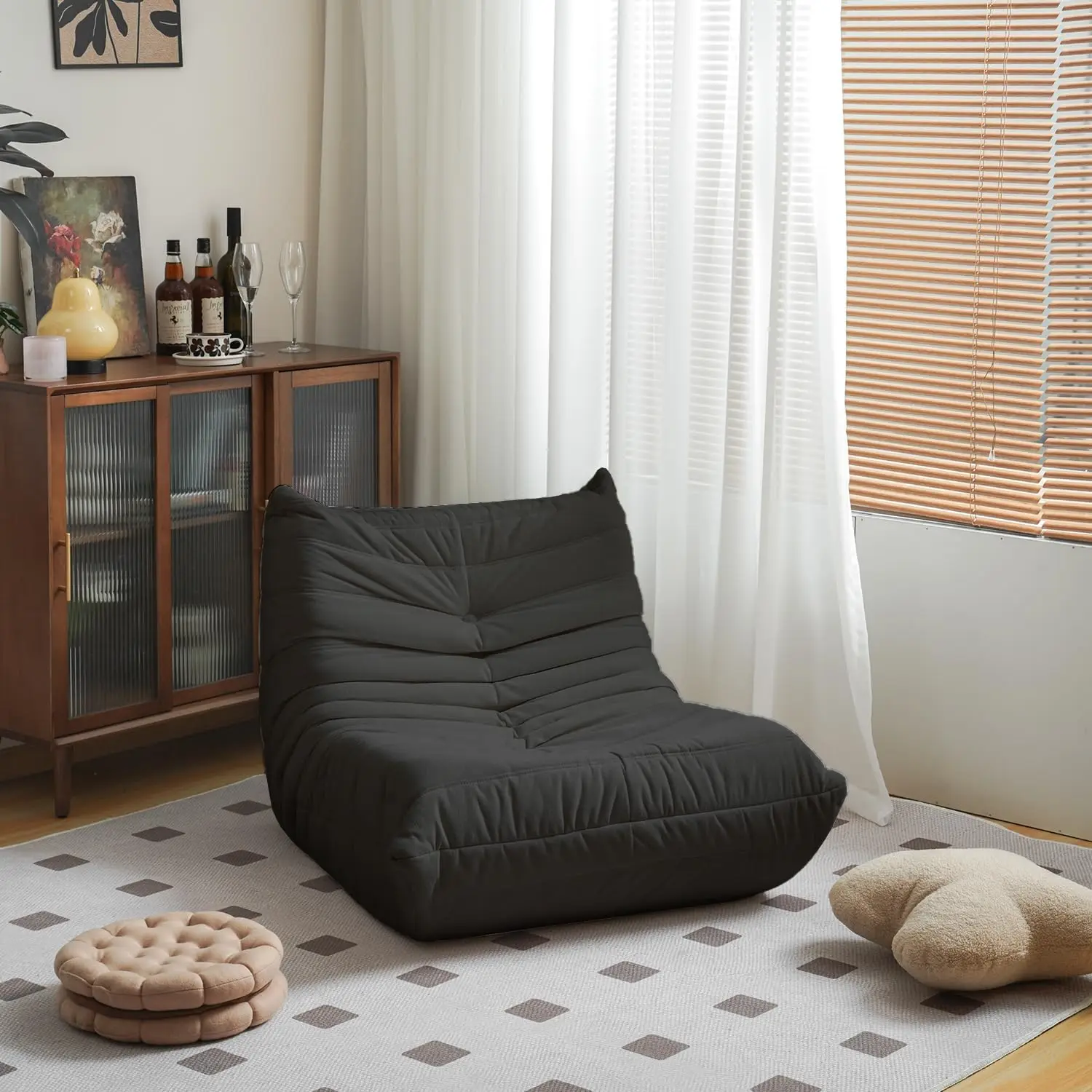 Кресло Fireside Mid Century, напольный диван без подлокотников, мягкое напольное кресло премиум-класса из микрофибры, пенопластовый диван-стул для гостиной, спальни
Кресло Fireside Mid Century, напольный диван без подлокотников, мягкое напольное кресло премиум-класса из микрофибры, пенопластовый диван-стул для гостиной, спальни