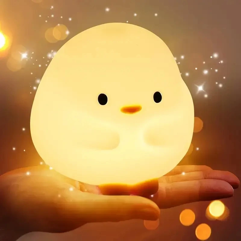 Silicone Duck Sleeping Lamp USB Rechargeable Night Lamp Cartoon Cute Duck Night Light For Bedroom
Silicone Duck Sleeping Lamp USB Rechargeable Night Lamp Cartoon Cute Duck Night Light For Bedroom