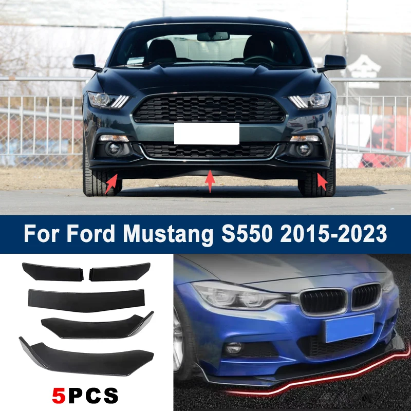 5Pcs Adjustable Sectional Front Bumper Lip Spoiler Splitter For Ford Mustang S550 2015-2023 2016 Car Exterior Modification Parts
5Pcs Adjustable Sectional Front Bumper Lip Spoiler Splitter For Ford Mustang S550 2015-2023 2016 Car Exterior Modification Parts