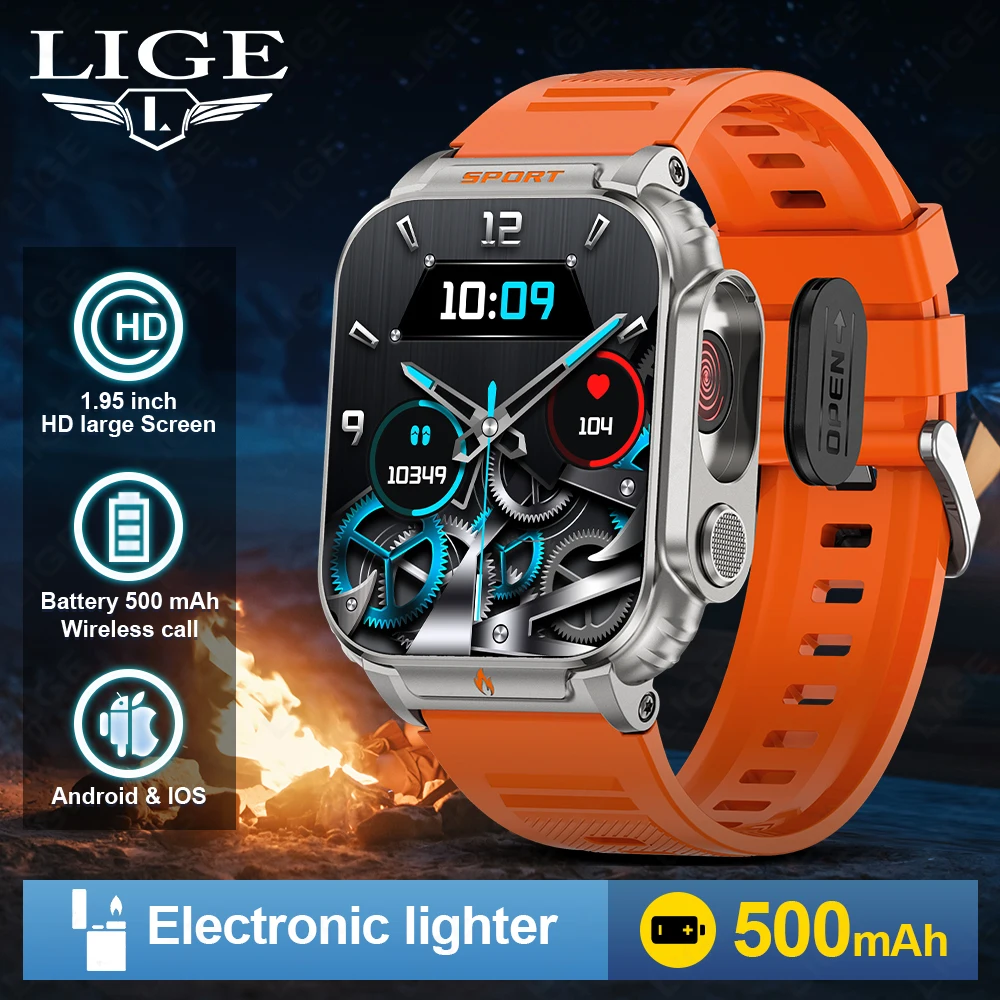 LIGE 500mAh Battery Smart Watch Men New Outdoor Sports Watches 1.95" HD Screen Bluetooth Call Sports Health Monitor Smartwatch
LIGE 500mAh Battery Smart Watch Men New Outdoor Sports Watches 1.95" HD Screen Bluetooth Call Sports Health Monitor Smartwatch
