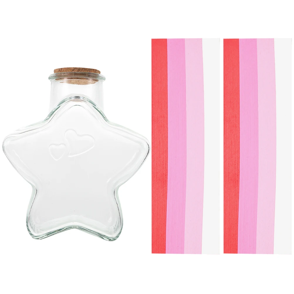 Wishing Bottle Decoration 1 Set Origami Papers Glass Containers Red Gradient DIY Crafts Storage Jars Landscape Bottle
Wishing Bottle Decoration 1 Set Origami Papers Glass Containers Red Gradient DIY Crafts Storage Jars Landscape Bottle
