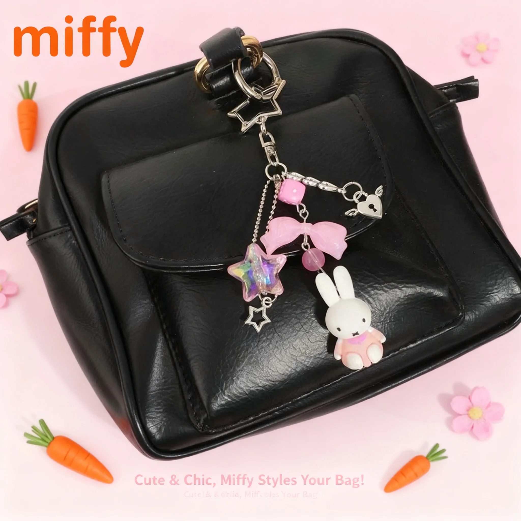 Miffy Kawaii Cartoon Rabbit Bow Pendant Mobile Key Chain Cute Multifunctional Phone Backpack Decoration Girl Gift
Miffy Kawaii Cartoon Rabbit Bow Pendant Mobile Key Chain Cute Multifunctional Phone Backpack Decoration Girl Gift