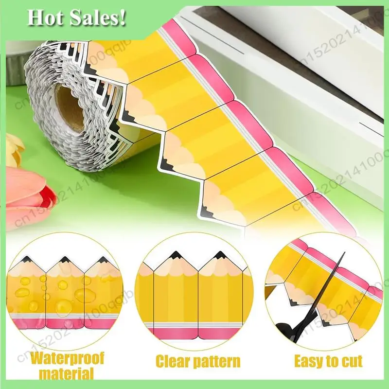 -FDDT Bulletin Border Roll Pencil Classroom Back To School Bulletin Board Decor Borders Trims Pencil Paper Die Cut Cutouts
-FDDT Bulletin Border Roll Pencil Classroom Back To School Bulletin Board Decor Borders Trims Pencil Paper Die Cut Cutouts