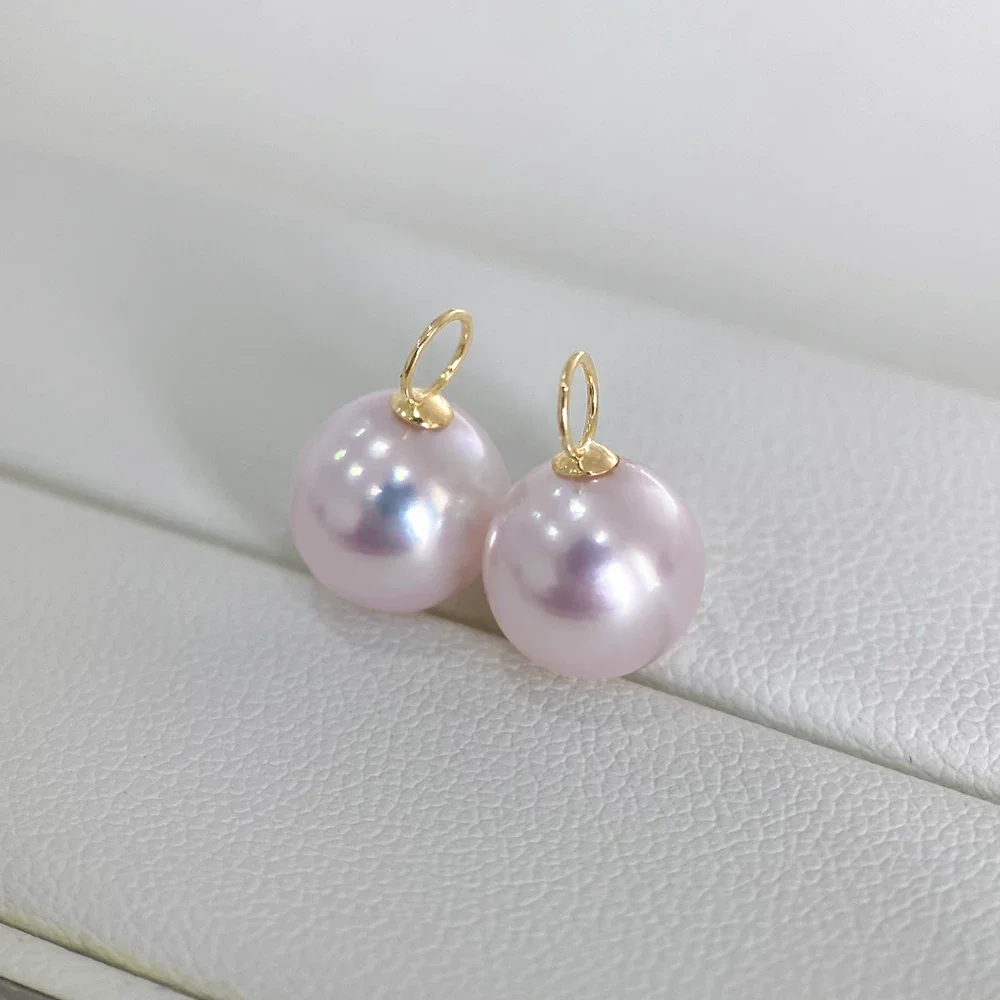 1 piece/ Natural Japanese Akoya light pink round pearl pendant 18k/AU750 gold/complimentary silver chain 18in AAAA9-10mm
1 piece/ Natural Japanese Akoya light pink round pearl pendant 18k/AU750 gold/complimentary silver chain 18in AAAA9-10mm