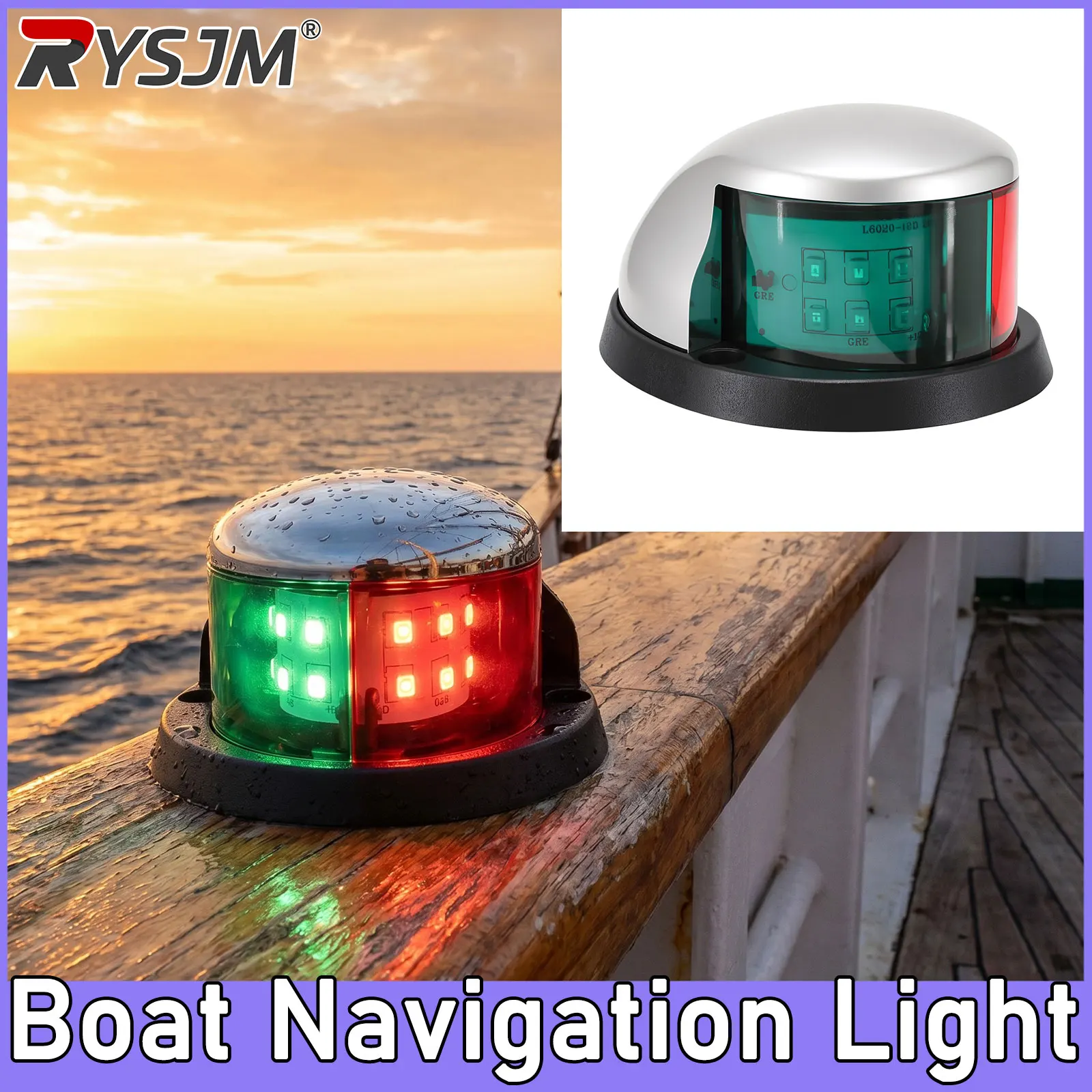1pc Boat Navigation Light Red Green LED 12V Waterproof Sailing Signal Lamp Marine Yacht Starboard Warning Lights Alloy Bow Light
1pc Boat Navigation Light Red Green LED 12V Waterproof Sailing Signal Lamp Marine Yacht Starboard Warning Lights Alloy Bow Light