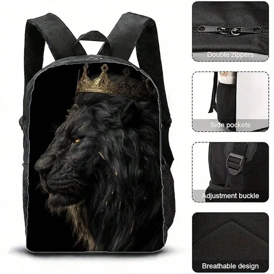 Large Capacity Adult Backpack For Travel School Outdoor With Adjustable Straps Double Zippers Side Pockets
Large Capacity Adult Backpack For Travel School Outdoor With Adjustable Straps Double Zippers Side Pockets