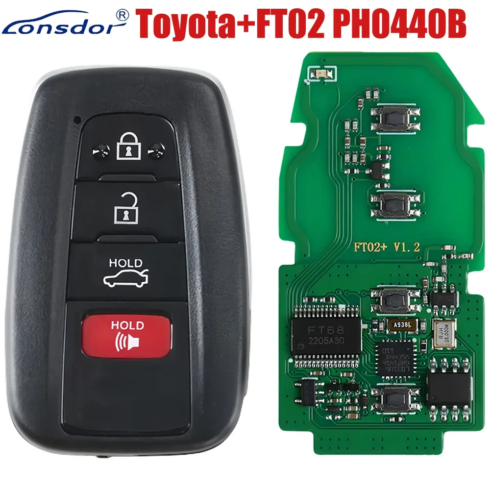 Lonsdor FT02 PH0440B Update Version of FT11-H0410C 312/314/433.58/434.42 MHz for T-oyota Smart Key PCB Frequency Switchable
Lonsdor FT02 PH0440B Update Version of FT11-H0410C 312/314/433.58/434.42 MHz for T-oyota Smart Key PCB Frequency Switchable