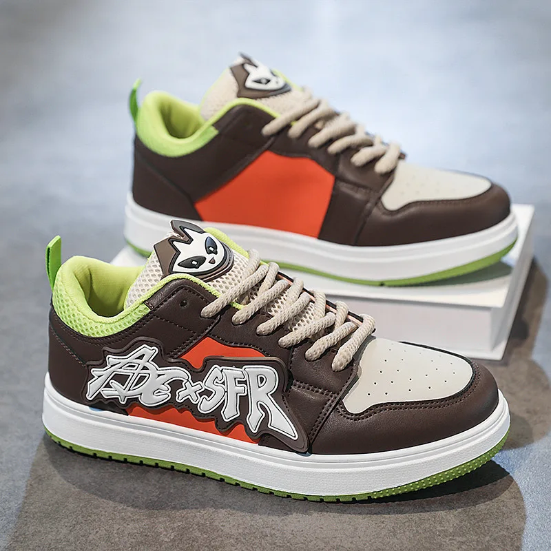 New Brown Skateboard Shoes Men 2025 Fashion Low-cut Platform Casual Sneakers Man Outdoor Street Design Lace-up Men's Skate Shoes
New Brown Skateboard Shoes Men 2025 Fashion Low-cut Platform Casual Sneakers Man Outdoor Street Design Lace-up Men's Skate Shoes