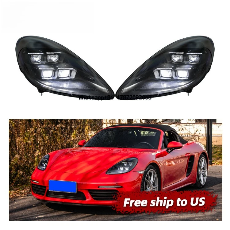 Car Lights 2016-2023 982 Front Headlamp Upgrade to 2025 Pdls Style LED Headlights for 718 Boxster Cayman
Car Lights 2016-2023 982 Front Headlamp Upgrade to 2025 Pdls Style LED Headlights for 718 Boxster Cayman