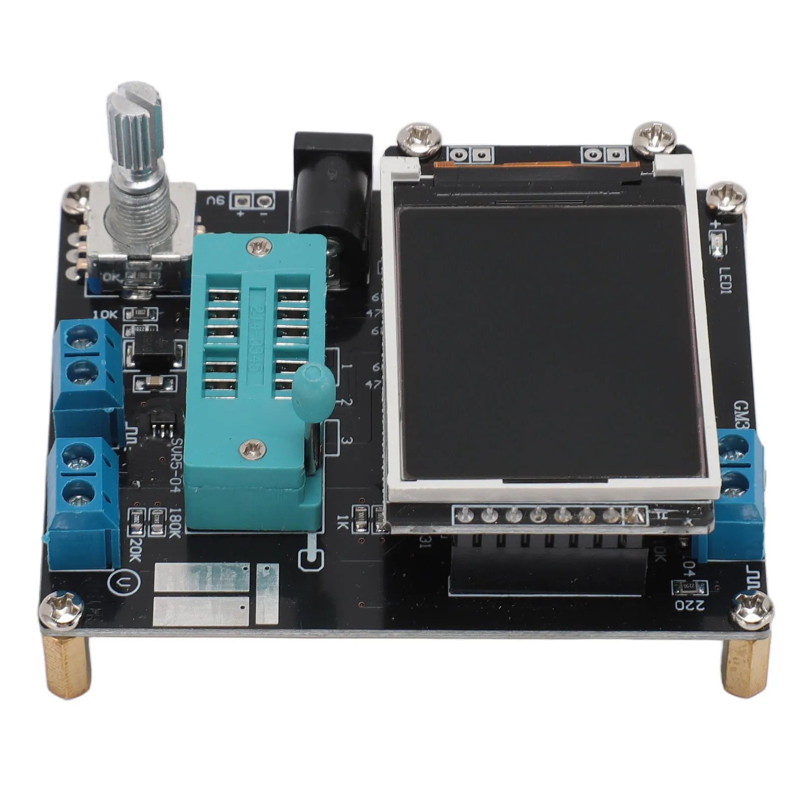 Frequency Tester Measurement GM328 160x128 Color Display Automatic Shutdown Transistor Tester for Field Effect Tubes
Frequency Tester Measurement GM328 160x128 Color Display Automatic Shutdown Transistor Tester for Field Effect Tubes