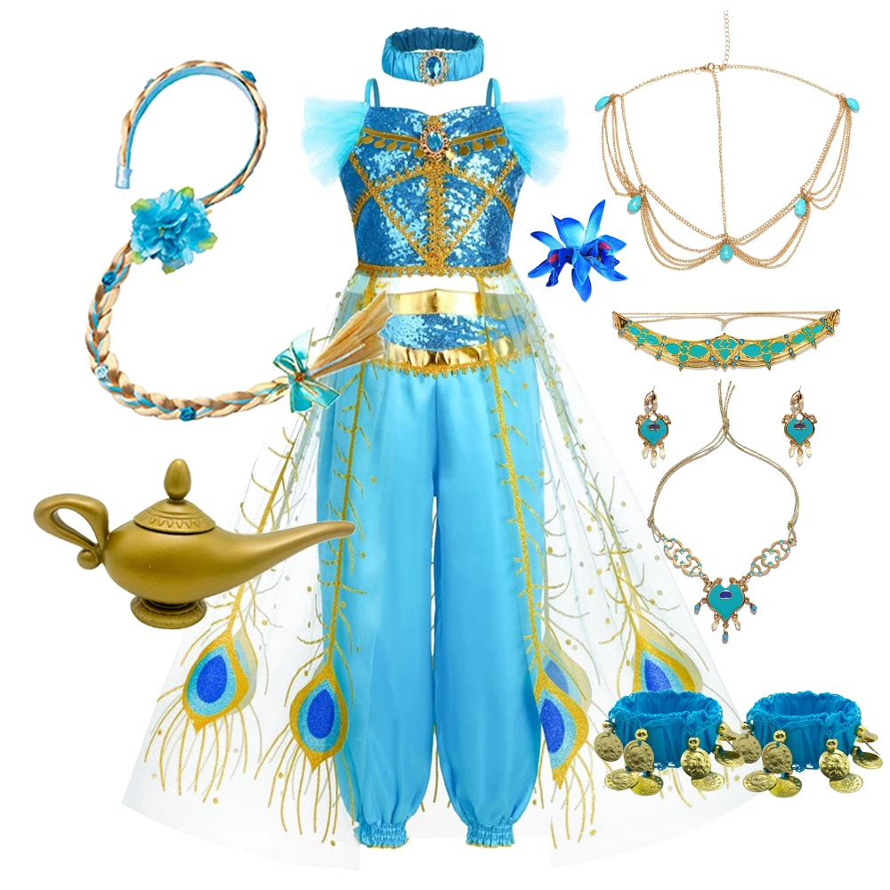 Girls Arabian Jasmine Costume Top with Harem Pants for Kids Princess Halloween Carnival Birthday Party Cosplay
Girls Arabian Jasmine Costume Top with Harem Pants for Kids Princess Halloween Carnival Birthday Party Cosplay