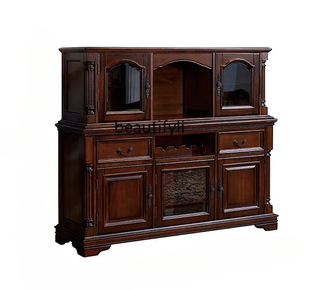 V American Style Sideboard Cabinet Solid Wood Retro Furniture Large Capacity Sideboard Cabinet Wine Cabinet Locker
V American Style Sideboard Cabinet Solid Wood Retro Furniture Large Capacity Sideboard Cabinet Wine Cabinet Locker