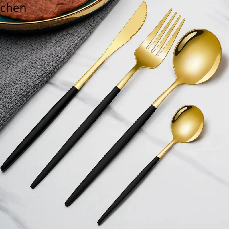A8 stainless steel portuguese 24-piece cutlery set - steak knife, fork, and spoon - western dining 4-piece main course set
A8 stainless steel portuguese 24-piece cutlery set - steak knife, fork, and spoon - western dining 4-piece main course set