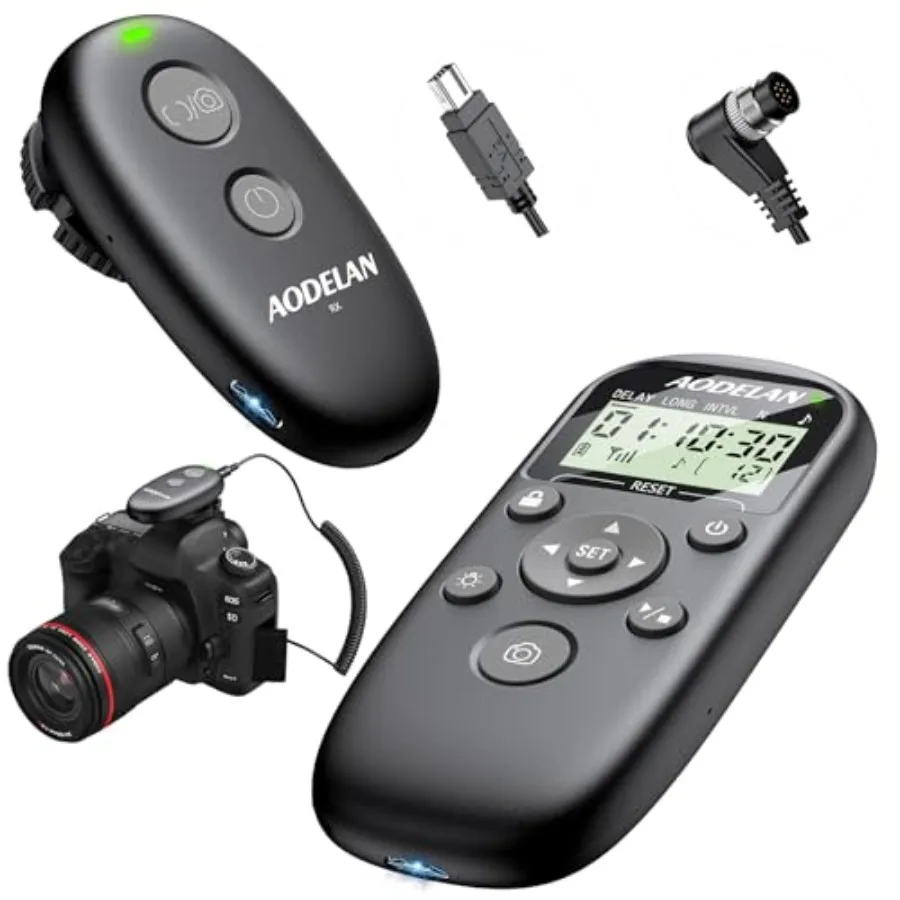 Camera Rechargeable Remote Shutter Release with Interval Timer - Wireless Intervalometer Remote Control Z9, Z8, Z6 III, Z7 II,
Camera Rechargeable Remote Shutter Release with Interval Timer - Wireless Intervalometer Remote Control Z9, Z8, Z6 III, Z7 II,