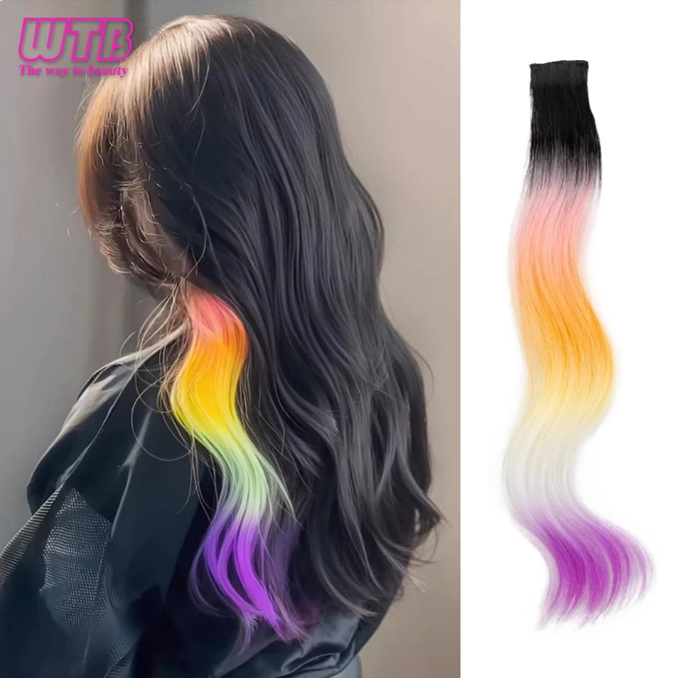 WTB Synthetic One Clip In Hair Extensions Pink Red Blue Colorful Long Straight Hair Extension Hair Clip Girl Natural Rainbow Hai
WTB Synthetic One Clip In Hair Extensions Pink Red Blue Colorful Long Straight Hair Extension Hair Clip Girl Natural Rainbow Hai