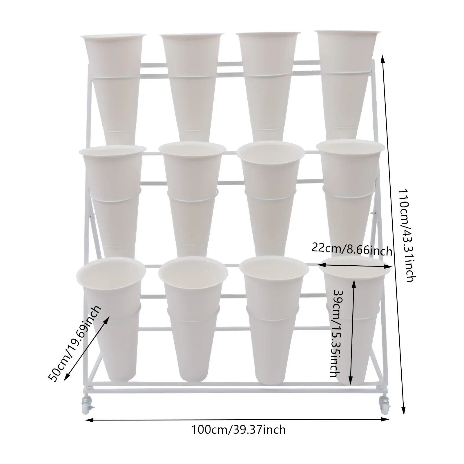 Flower Display Stand With Wheels,Heavy Duty Moving Flower Rack
Flower Display Stand With Wheels,Heavy Duty Moving Flower Rack