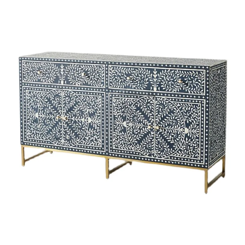 American hand-painted retro old dining side cabinet, locker, drawer cabinet, French European light luxury
American hand-painted retro old dining side cabinet, locker, drawer cabinet, French European light luxury