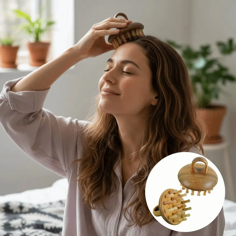 Sheep Horn Scalp Massager 20/29 Teeth Sandalwood Handle Scalp Massage Comb Wood Grain Acupuncture Meridian Massager Wig Care
Sheep Horn Scalp Massager 20/29 Teeth Sandalwood Handle Scalp Massage Comb Wood Grain Acupuncture Meridian Massager Wig Care