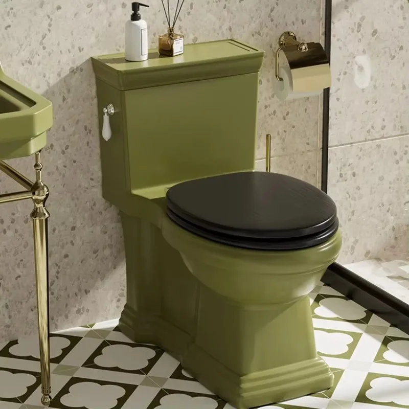 Villa bathroom toilet hotel American retro ceramic grass green siphon individual classical home design
Villa bathroom toilet hotel American retro ceramic grass green siphon individual classical home design