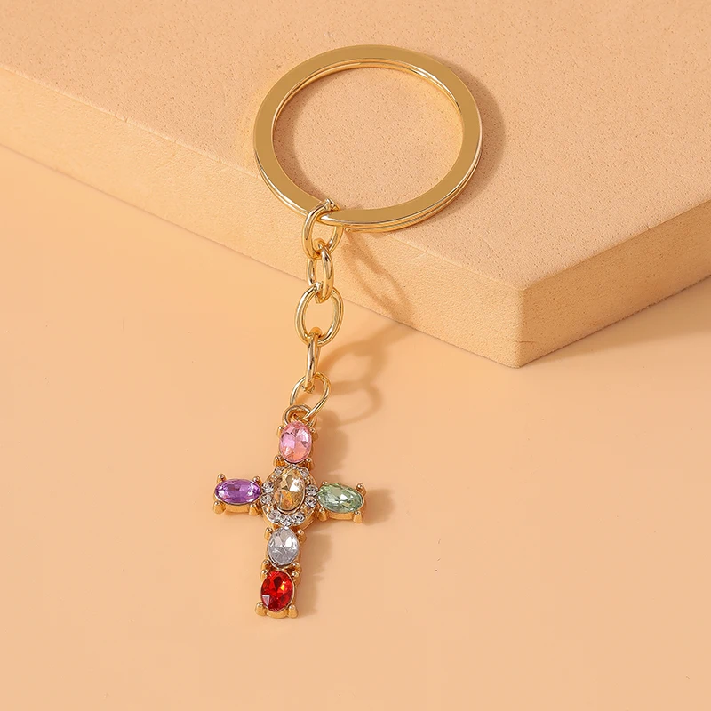 Luxury Crystal Cross Keychain Jesus Religious Key Ring for Men Women Car Key Holder Handbag Pendant DIY Jewelry Gift
Luxury Crystal Cross Keychain Jesus Religious Key Ring for Men Women Car Key Holder Handbag Pendant DIY Jewelry Gift