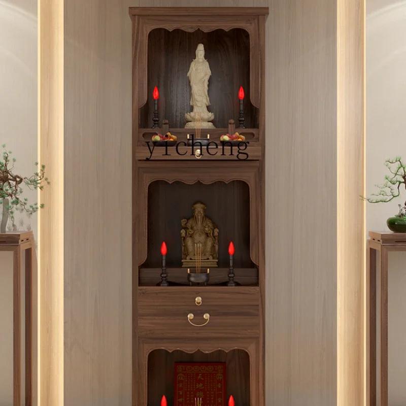 solid wood three-layer shrine cabinet, Buddhist niche stand cabinet, offering table, household Bodhisattva offering cabinet 
solid wood three-layer shrine cabinet, Buddhist niche stand cabinet, offering table, household Bodhisattva offering cabinet