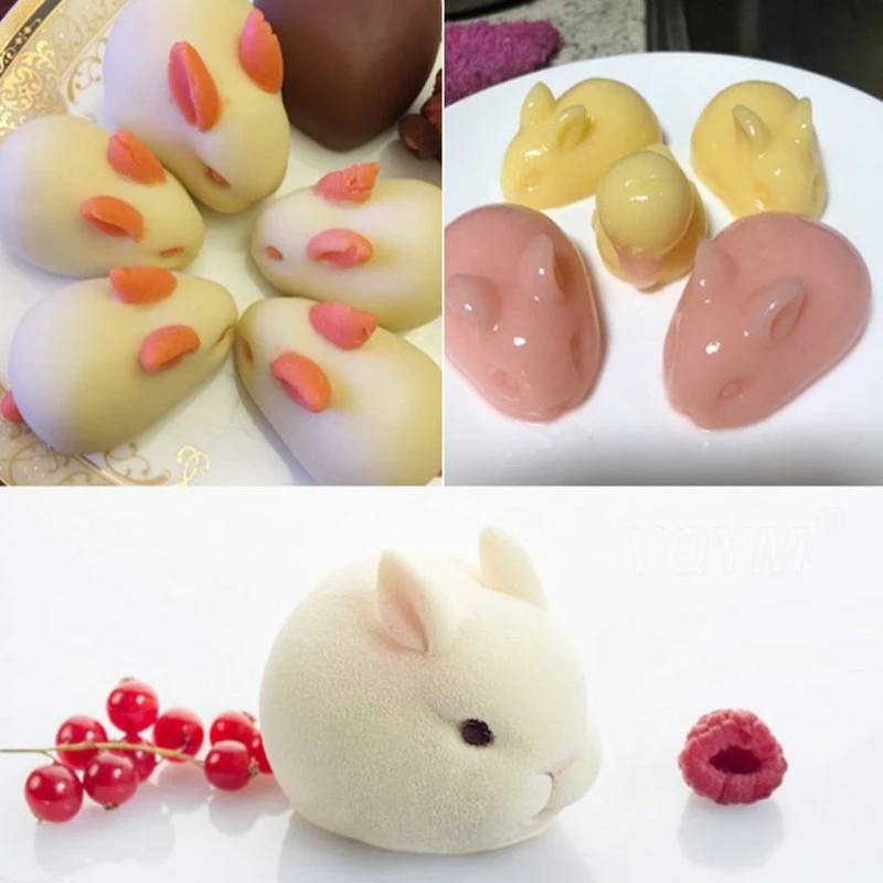 Silicone Rabbit Mold Fondant Bunny Mold Chocolate Cake Mold 6-cavity Mousse Cake Decoration Dessert Baking Mold DIY Candle Model
Silicone Rabbit Mold Fondant Bunny Mold Chocolate Cake Mold 6-cavity Mousse Cake Decoration Dessert Baking Mold DIY Candle Model
