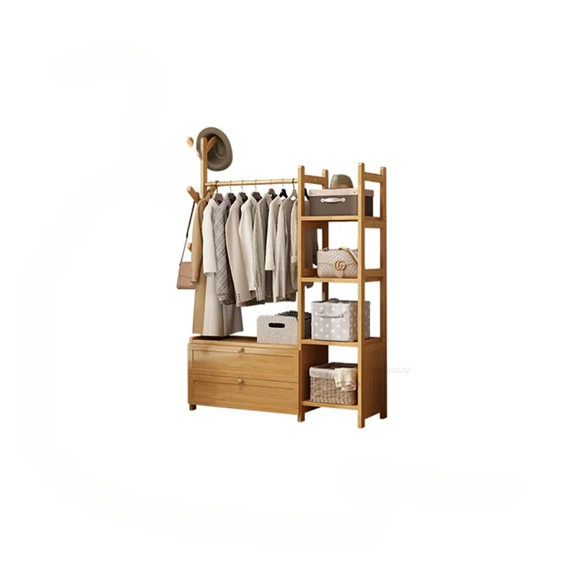 Bamboo Apartment Floor-standing Wardrobes Modern Bedroom Furniture Storage Locker Home Open Closet Coat Rack Clothes Organizer 
Bamboo Apartment Floor-standing Wardrobes Modern Bedroom Furniture Storage Locker Home Open Closet Coat Rack Clothes Organizer