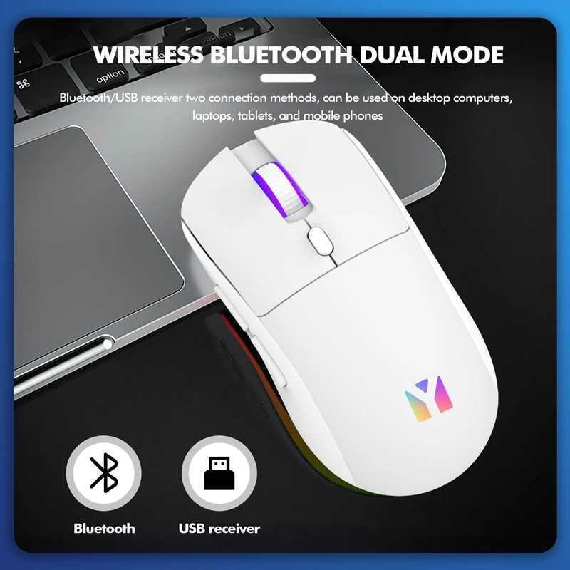 Двухрежимная игровая мышь 2,4G, беспроводная Bluetooth, эргономичная портативная мышь, перезаряжаемая, легкая, бесшумная, офисная, универсальная мышь
Двухрежимная игровая мышь 2,4G, беспроводная Bluetooth, эргономичная портативная мышь, перезаряжаемая, легкая, бесшумная, офисная, универсальная мышь