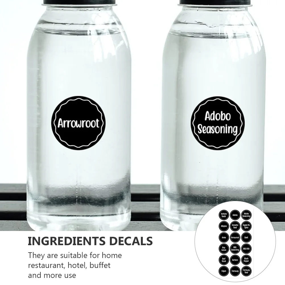 144 Pcs Spice Label Round Canister Labels Printable Jar Sticker for Jars Pvc Self-adhesive Black 
144 Pcs Spice Label Round Canister Labels Printable Jar Sticker for Jars Pvc Self-adhesive Black