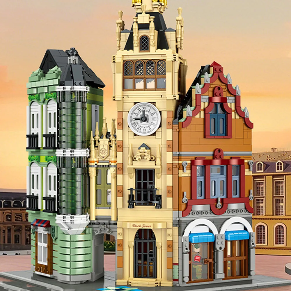 Creative Large Architecture CLock Tower Square Building Block City Street View Model Construction Bricks Educational Toys
Creative Large Architecture CLock Tower Square Building Block City Street View Model Construction Bricks Educational Toys