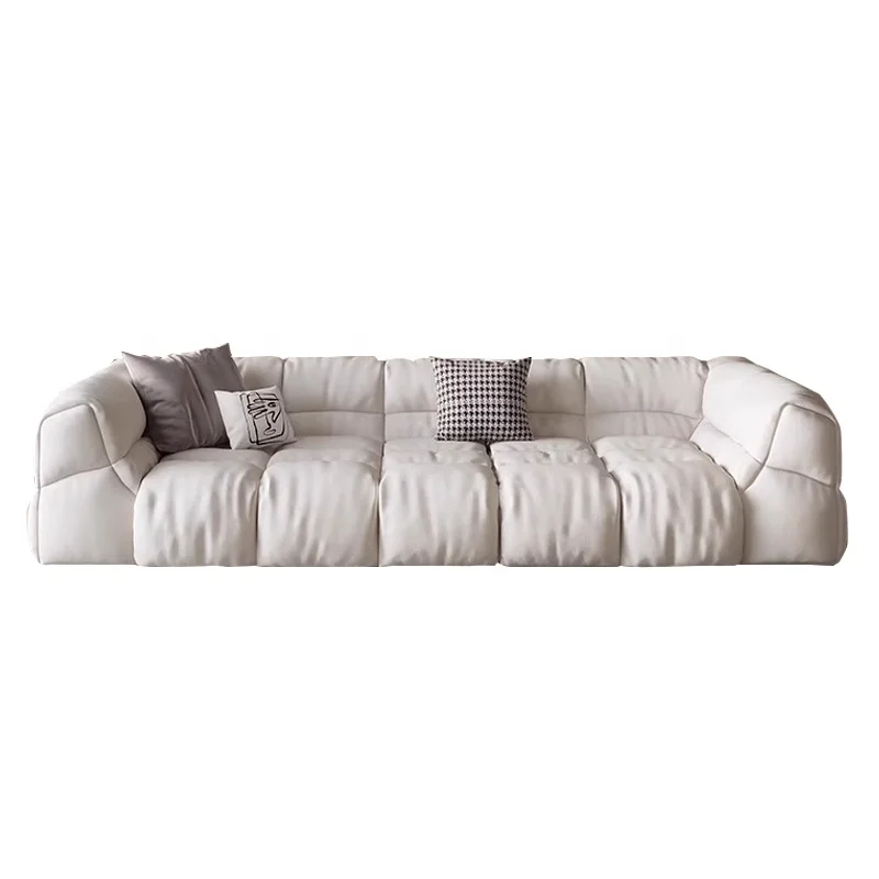 -ss Cream Style Cloud Leather Sofa Small Apartment Living Room First Floor Cowhide Row Multi-Seat Sofa
-ss Cream Style Cloud Leather Sofa Small Apartment Living Room First Floor Cowhide Row Multi-Seat Sofa