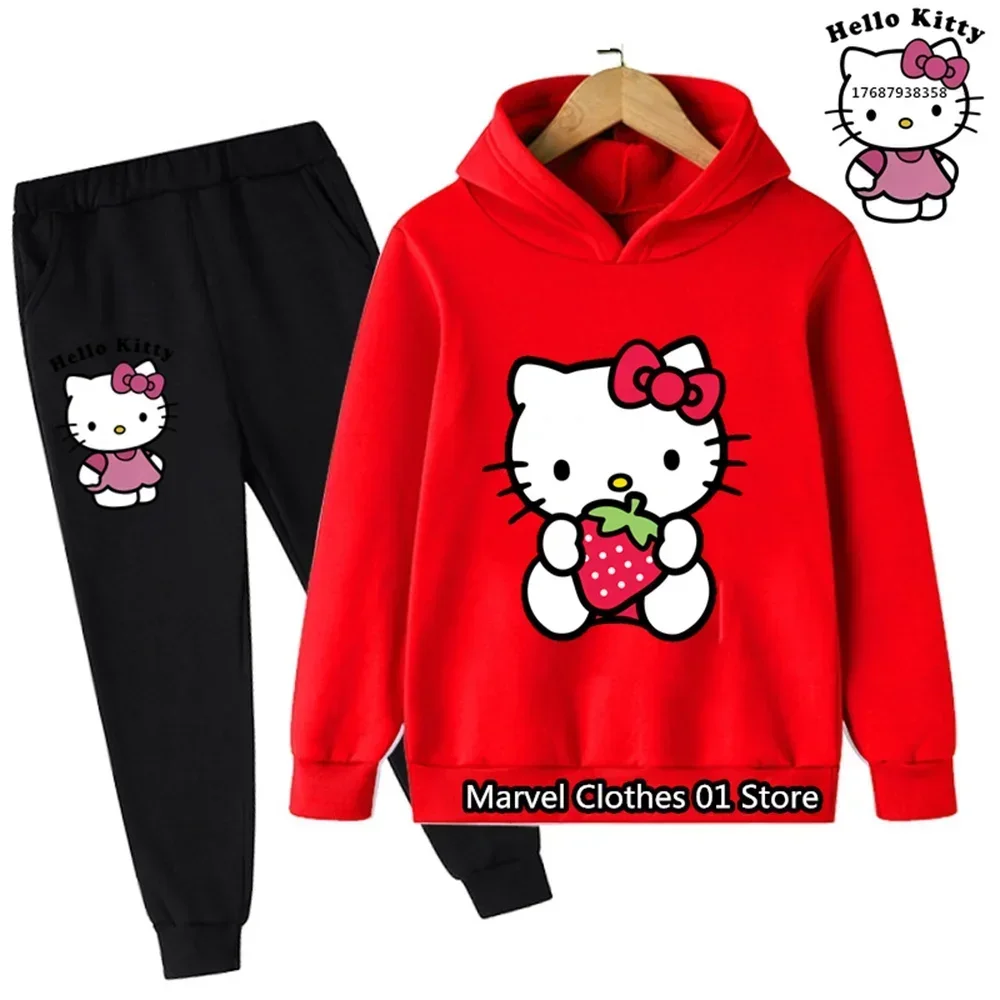 New Baby Girl Clothes Girls Outfit Set Hello Kitty Hoodies Sets 3-14 Years Girls Clothing Tops Pants Suits Sports Suits Hoodies
New Baby Girl Clothes Girls Outfit Set Hello Kitty Hoodies Sets 3-14 Years Girls Clothing Tops Pants Suits Sports Suits Hoodies
