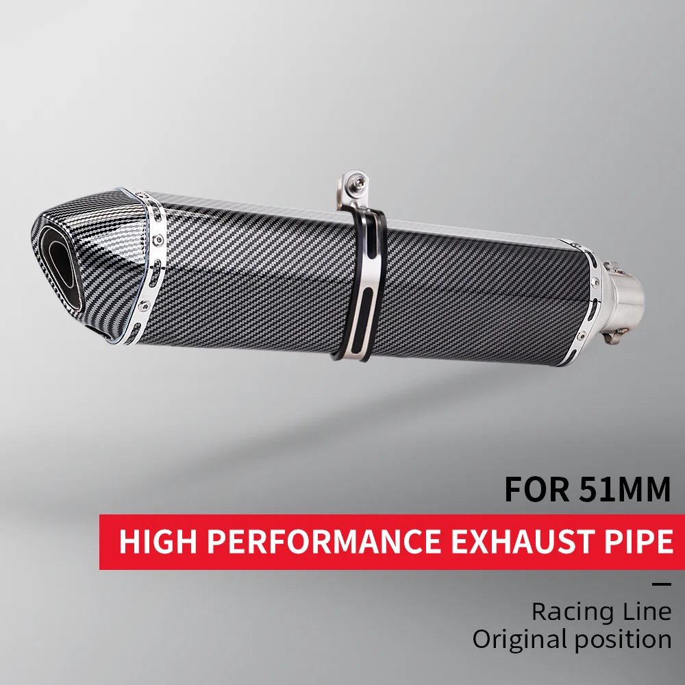 Universal stainless steel motorcycle exhaust pipe 570mm for ninja400, R3, Z900, S1000RR, MT-07, pcx160, duke390, R1, 51MM
Universal stainless steel motorcycle exhaust pipe 570mm for ninja400, R3, Z900, S1000RR, MT-07, pcx160, duke390, R1, 51MM