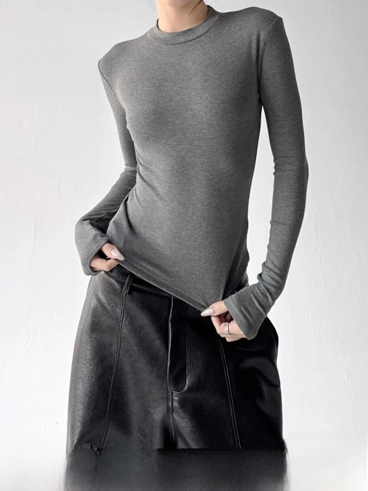 ey Long Sve round Ne T-irt Women's Slim Fit Casual Sle Base irt Versatile Top New 2025 Winter Faion
ey Long Sve round Ne T-irt Women's Slim Fit Casual Sle Base irt Versatile Top New 2025 Winter Faion