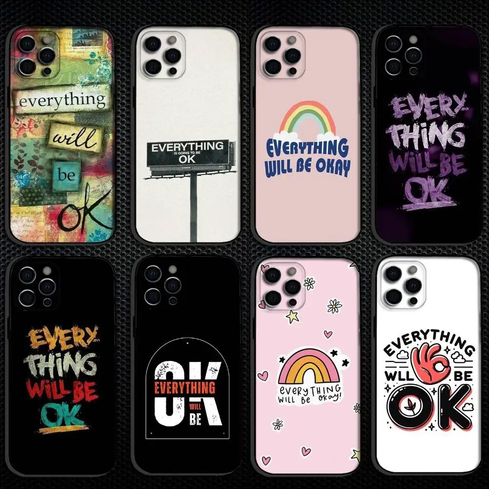 Everything will be okay Phone Case For iPhone 16,15,14,13,12,11 Plus,Pro Max, Soft Silicone Black Cover
Everything will be okay Phone Case For iPhone 16,15,14,13,12,11 Plus,Pro Max, Soft Silicone Black Cover