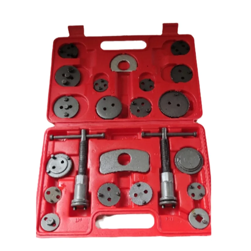 Classy-22PCS Disc Brake Caliper Press Tool Kit Piston Caliper Compressor Tool Set For Brake Pad Replac Reset With Case Red
Classy-22PCS Disc Brake Caliper Press Tool Kit Piston Caliper Compressor Tool Set For Brake Pad Replac Reset With Case Red