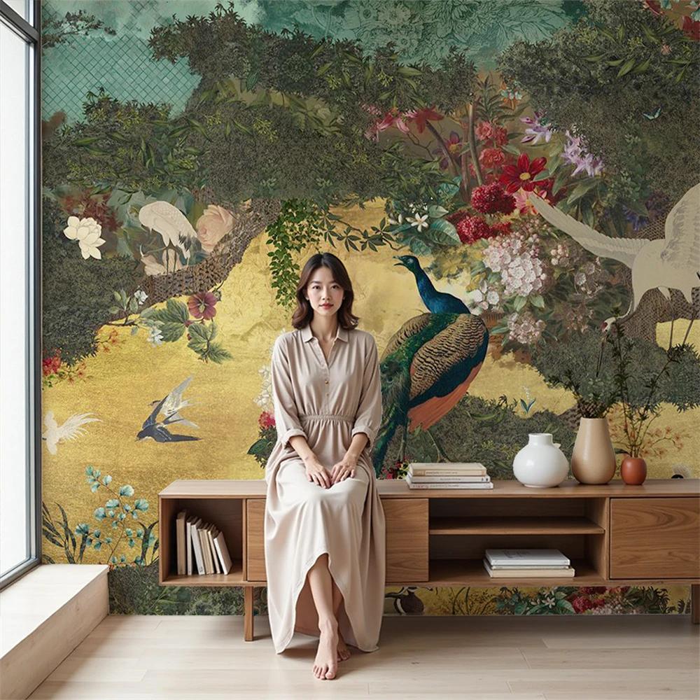 custom French peacock wallpaper TV background bedroom sofa American restaurant Southeast Asian wallpaper decoration painting
custom French peacock wallpaper TV background bedroom sofa American restaurant Southeast Asian wallpaper decoration painting