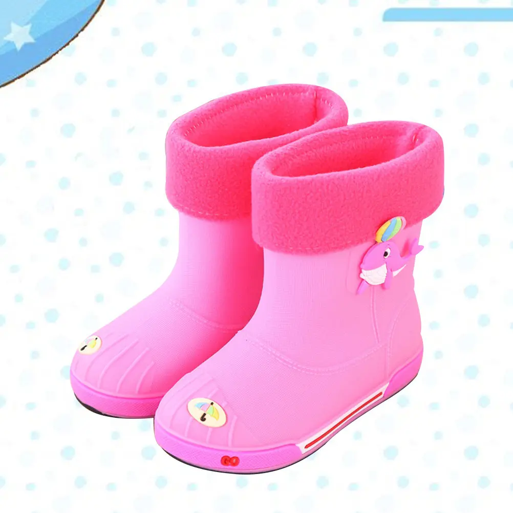 Kids Rain Boots Cartoon Design Waterproof Non-Slip Rubber Sole for Boys Girls Outdoor Rainy Weather All Seasons Pink Size 33
Kids Rain Boots Cartoon Design Waterproof Non-Slip Rubber Sole for Boys Girls Outdoor Rainy Weather All Seasons Pink Size 33