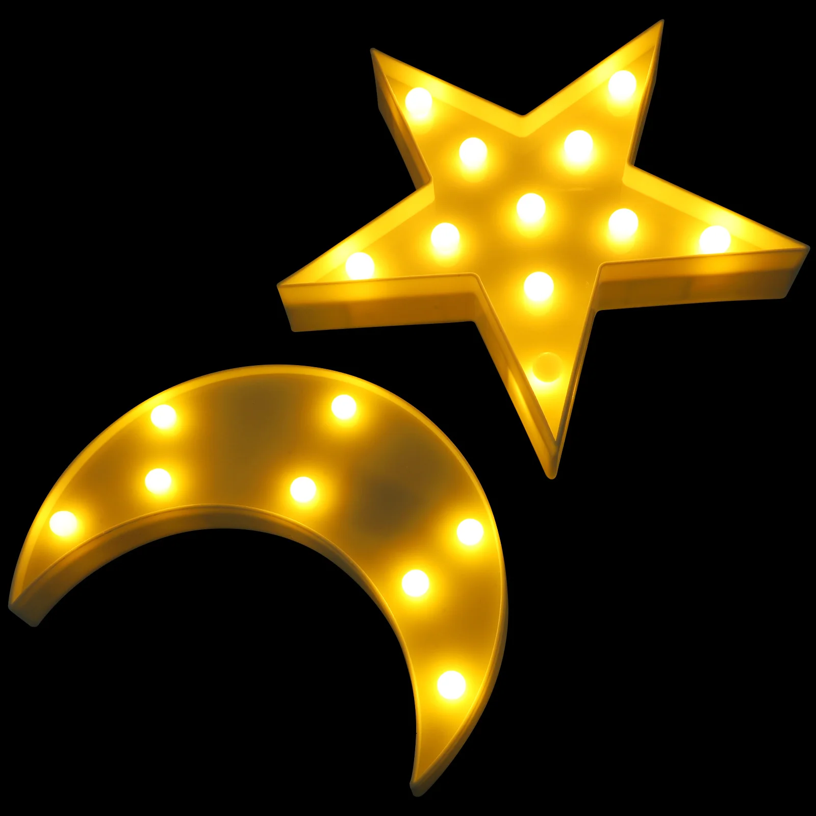 2Pcs Moon Star Lamp Warm Night Light Bedroom Table Decoration Lovely Mini LED Night Light for Home Office Party
2Pcs Moon Star Lamp Warm Night Light Bedroom Table Decoration Lovely Mini LED Night Light for Home Office Party