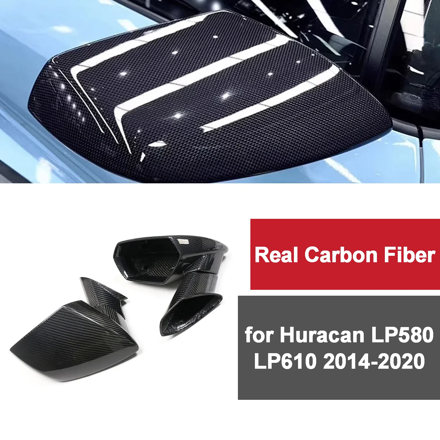 Rearview Mirror Cover for Lamborghini Huracan LP580 LP610 2014-2020 Real Carbon Fiber Side Mirror Shell Frame Case Replace Cap
Rearview Mirror Cover for Lamborghini Huracan LP580 LP610 2014-2020 Real Carbon Fiber Side Mirror Shell Frame Case Replace Cap