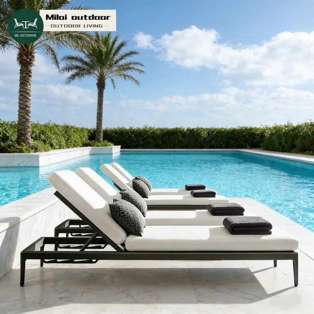 Modern Simple Style Outdoor Aluminum Alloy Lying Chair Sun Lounger Chair Bed For Swimming Pool Beach Patio
Modern Simple Style Outdoor Aluminum Alloy Lying Chair Sun Lounger Chair Bed For Swimming Pool Beach Patio