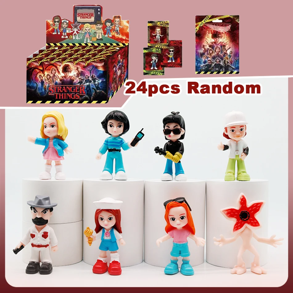 Набор из 24 шт., карты «Очень странник», одиннадцать Дастин Барб, Стив Демогоргон, фигурки героев, подарки для детей, модель игрушки
Набор из 24 шт., карты «Очень странник», одиннадцать Дастин Барб, Стив Демогоргон, фигурки героев, подарки для детей, модель игрушки