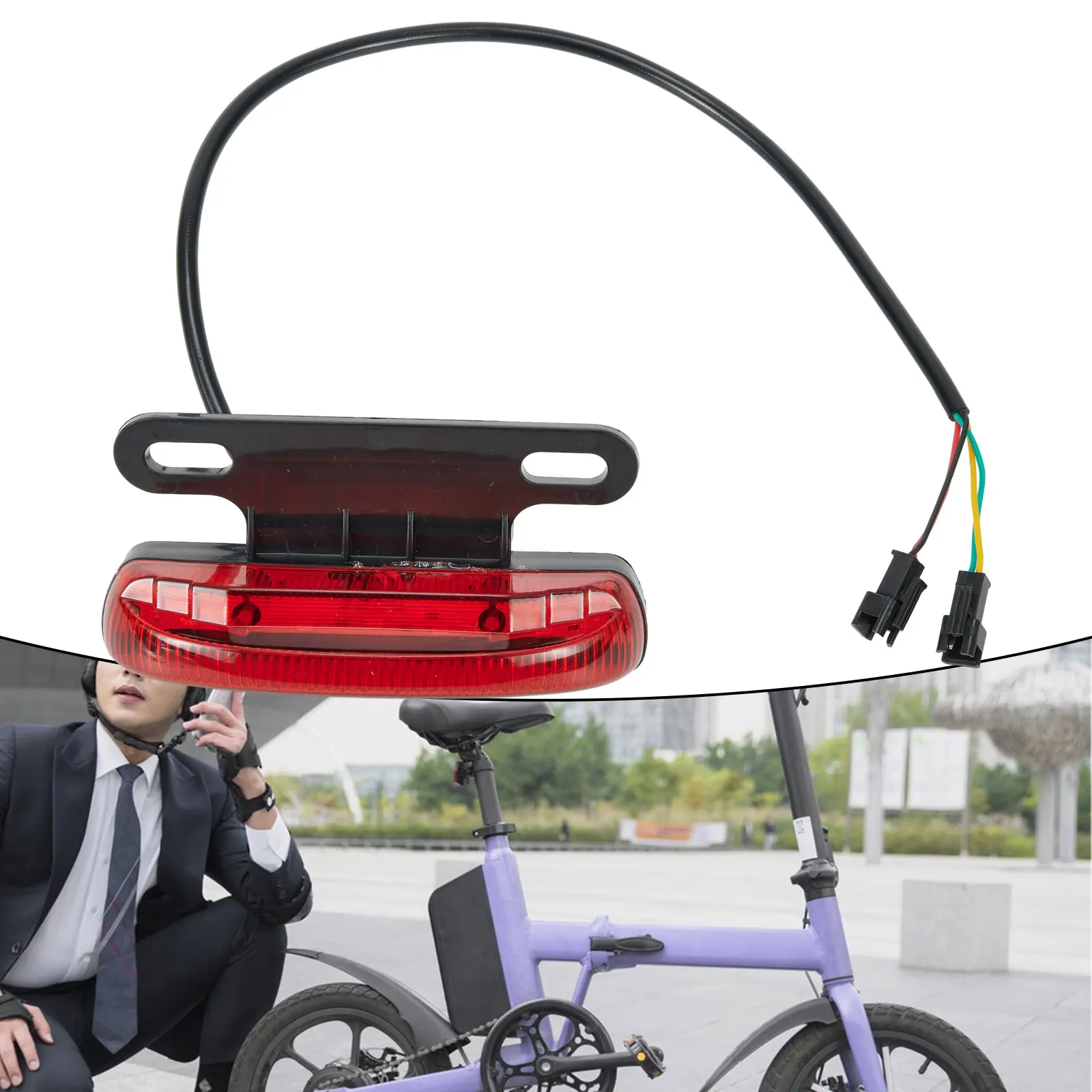 Tail Light for Electric Bicycles Operating at 36V or 48V with Integrated Brake Signal Line Detection and ABS Housing
Tail Light for Electric Bicycles Operating at 36V or 48V with Integrated Brake Signal Line Detection and ABS Housing